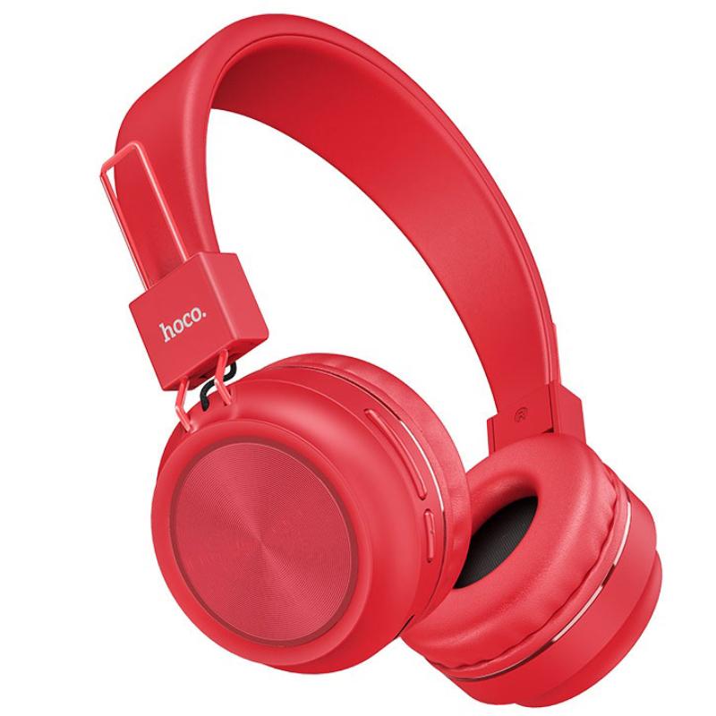 Bluetooth наушники HOCO W25, красный