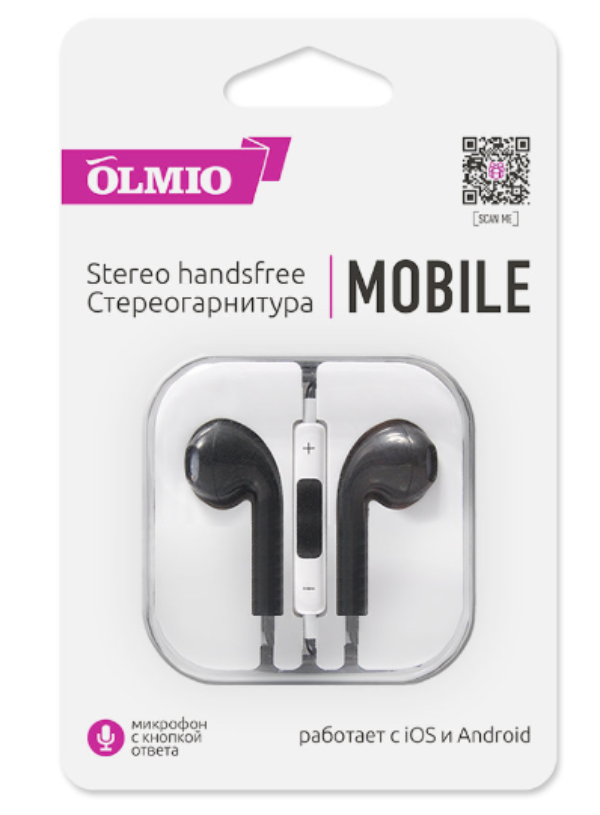 Гарнитура Olmio Mobile, черный